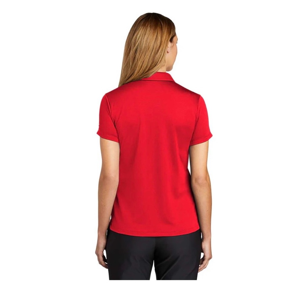 Nike Red Women's Button-Down Polo Shirt - Picture 4 of 7